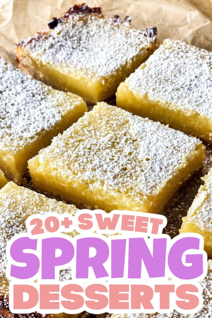 spring desserts - Simple Lemon Bars