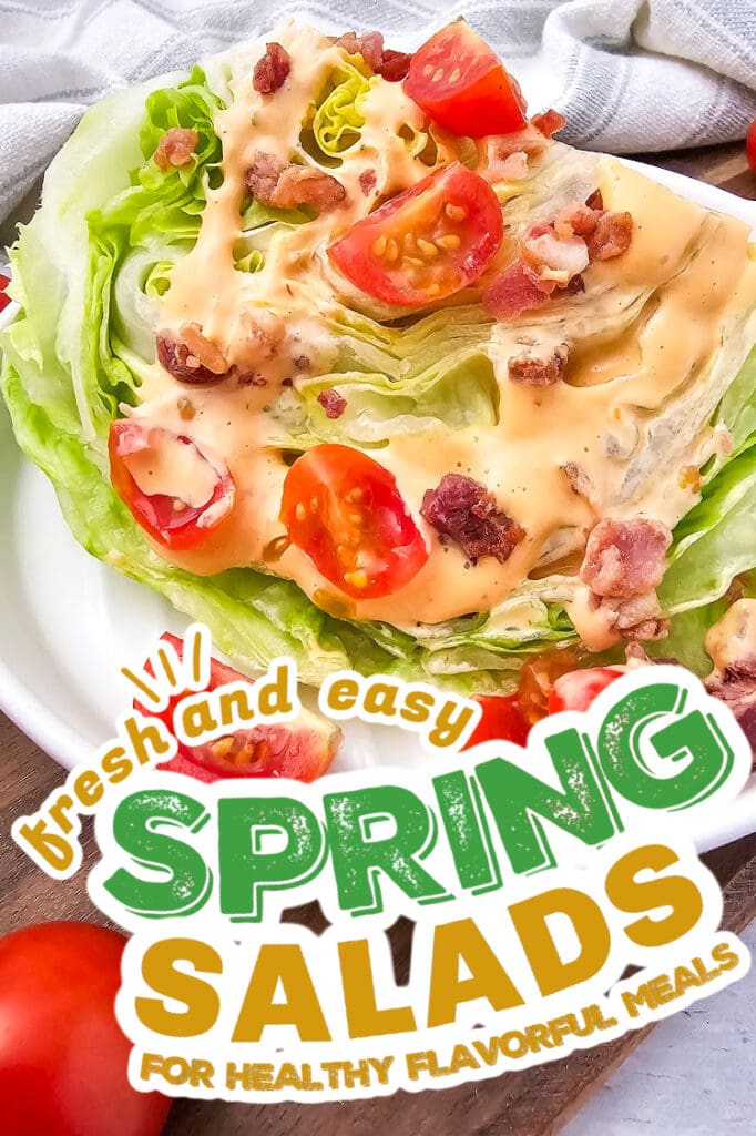 spring salads - Crisp Iceberg Wedge Salad