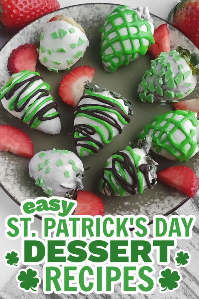 st. patrick's day desserts - St. Patrick's Day Chocolate-Covered Strawberries