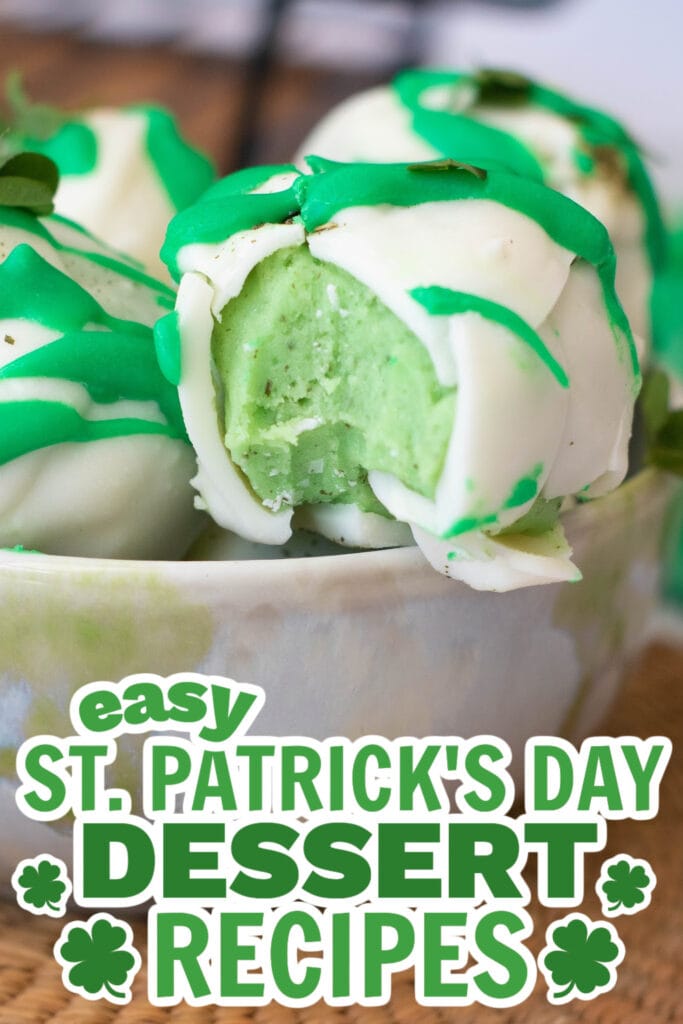 st. patrick's day desserts - St. Patrick’s Green Tea Truffles