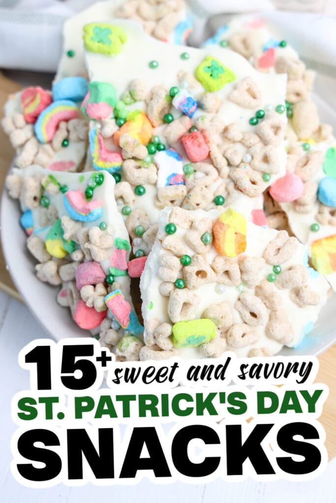 st. patrick's day snacks - Lucky Charms Bark