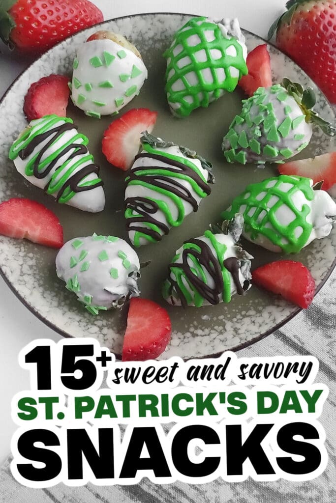 st. patrick's day snacks - St. Patrick's Day Chocolate-Covered Strawberries