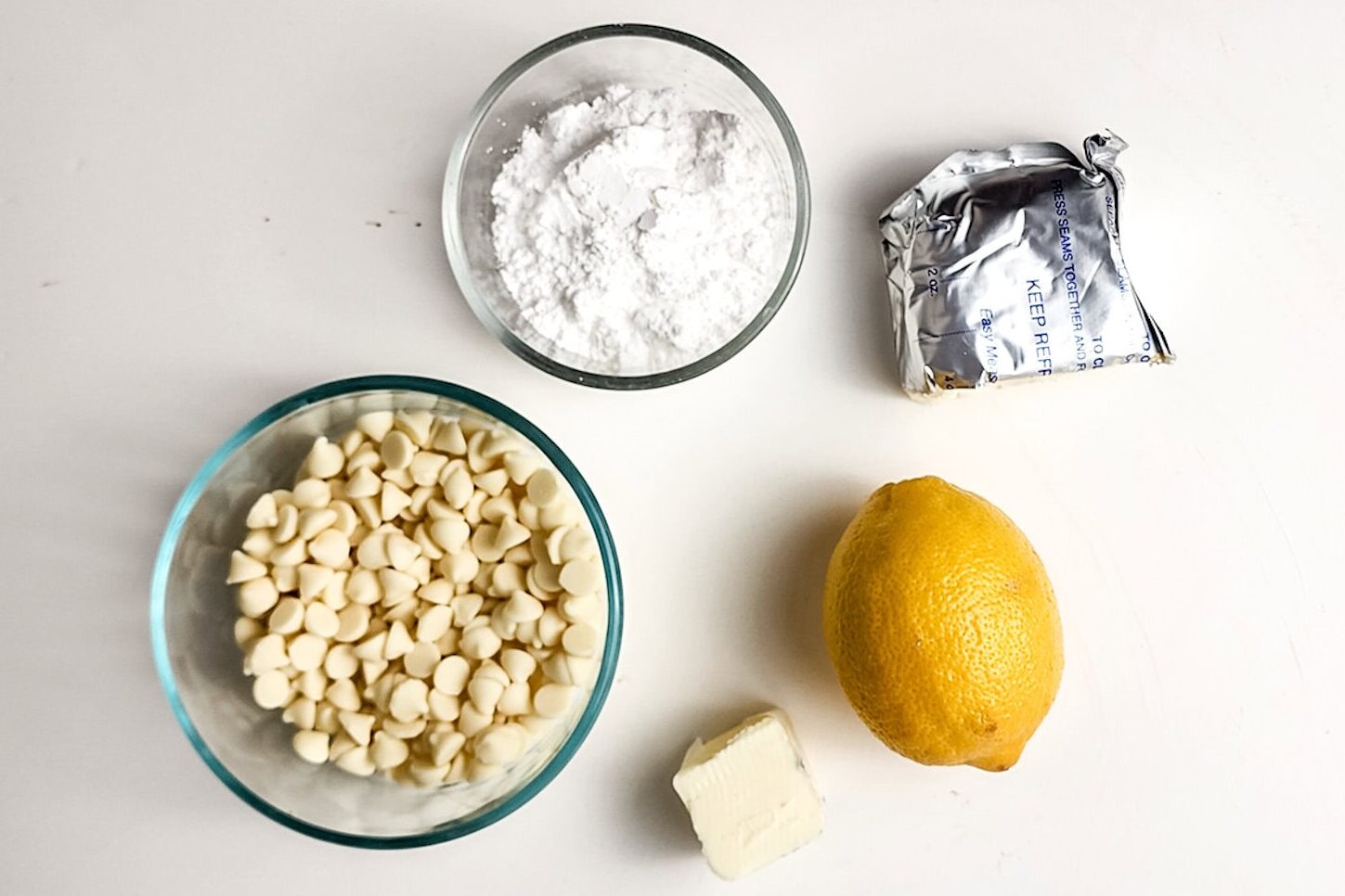 Lemon truffles ingredients