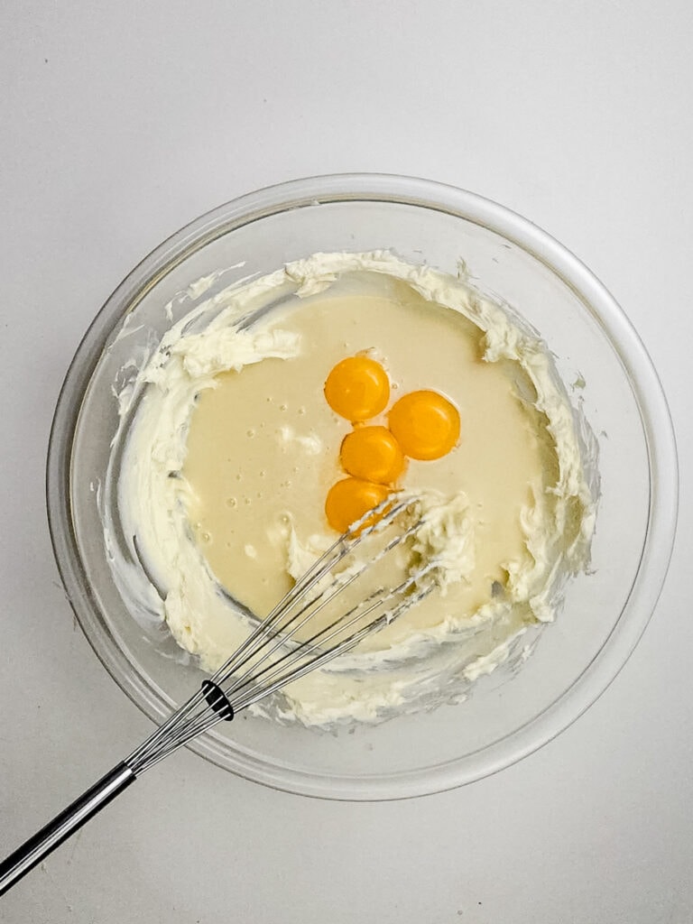 key lime pie bars process photo