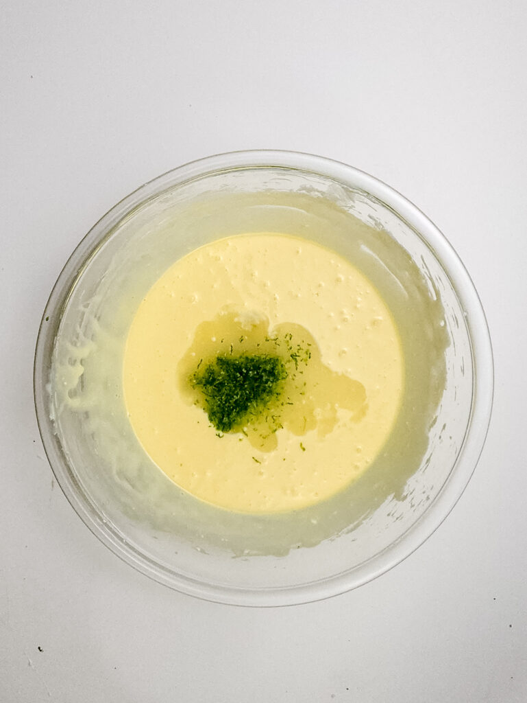 key lime pie bars process photo