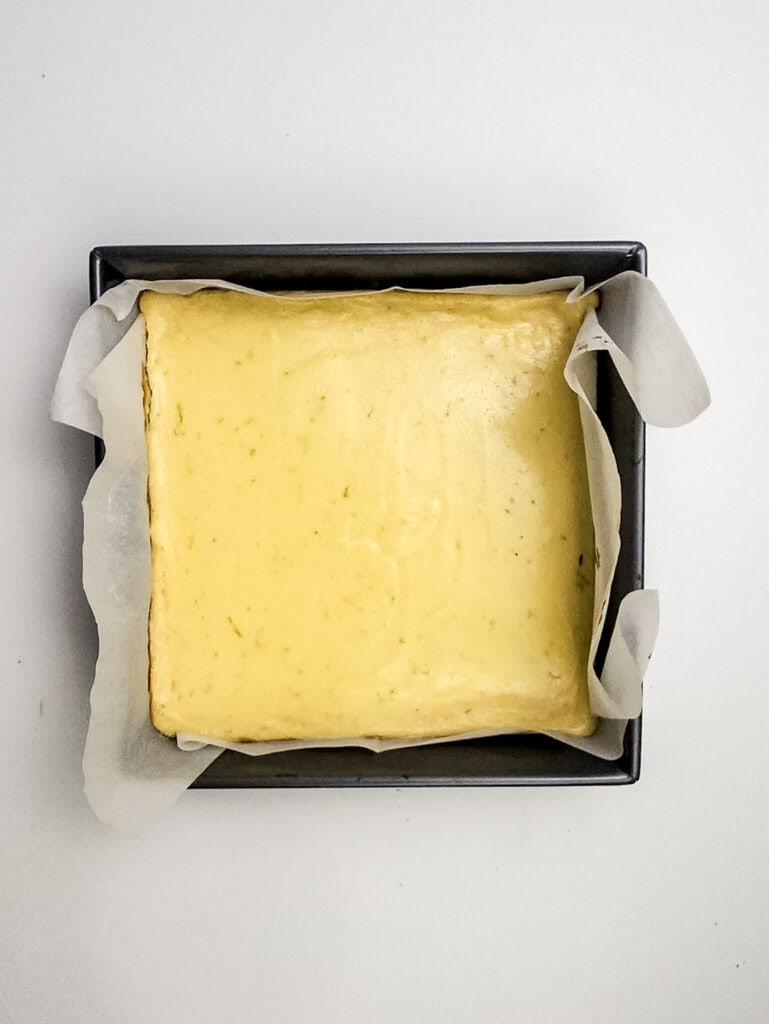 key lime pie bars process photo