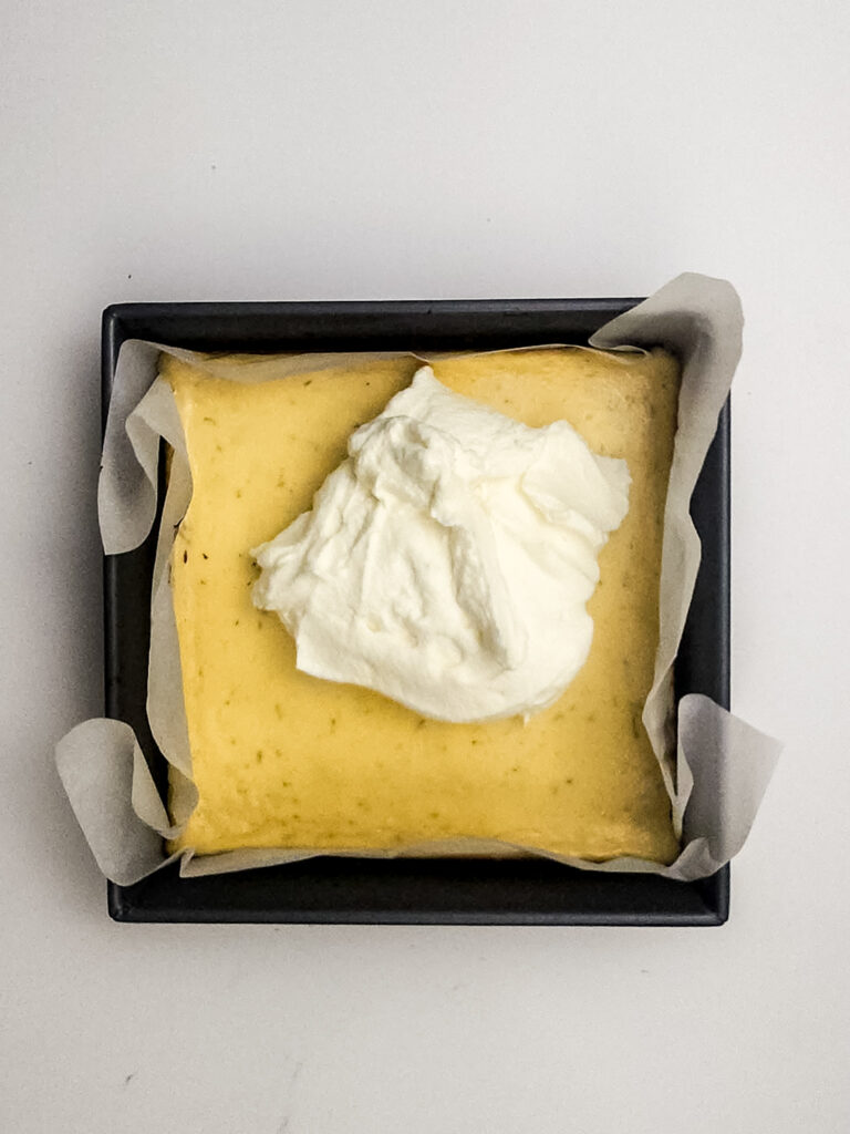 key lime pie bars process photo