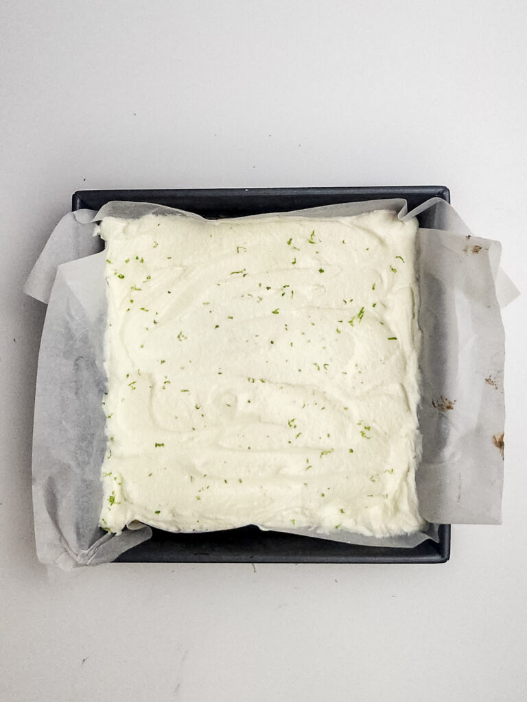 key lime pie bars process photo