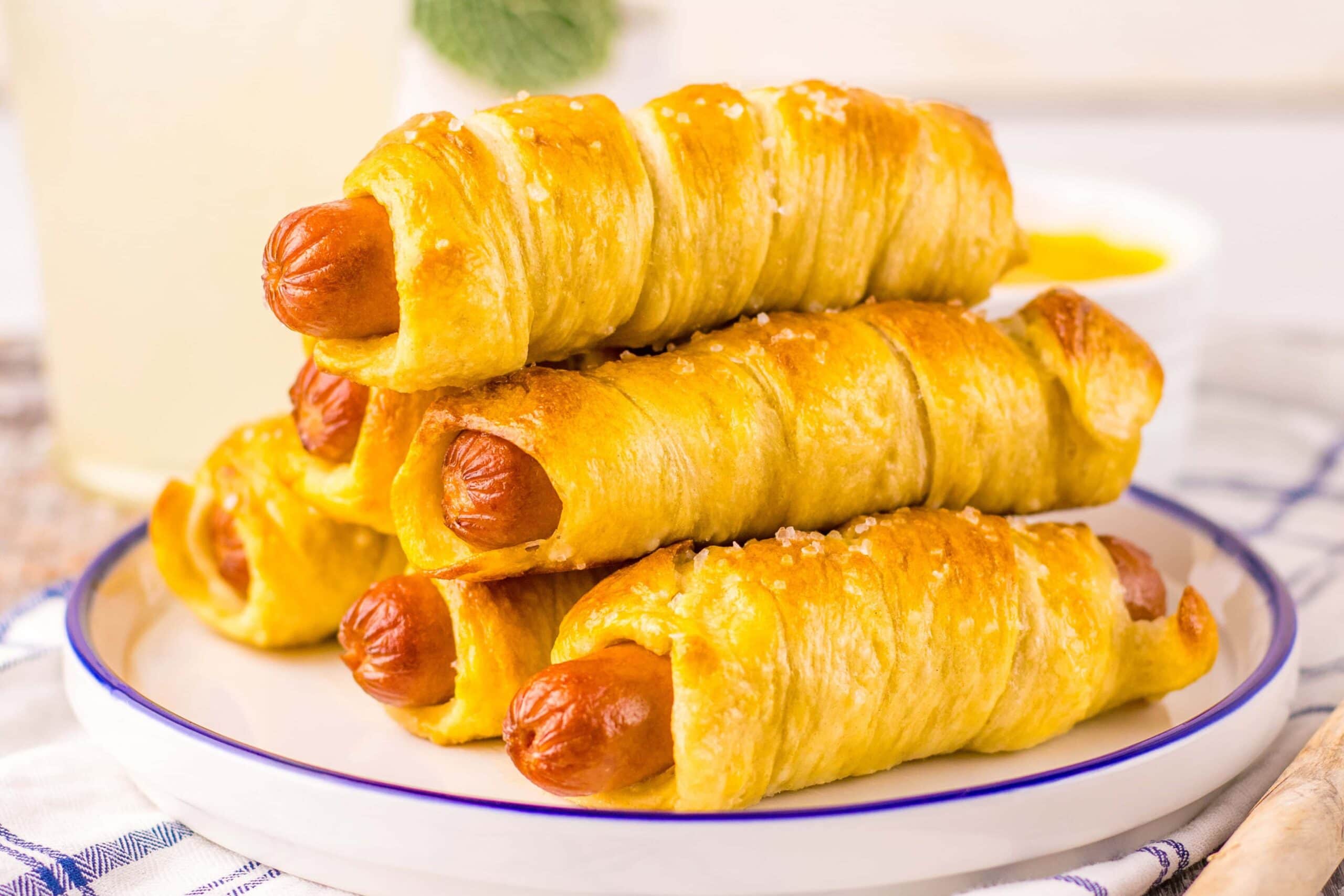 Soft and Salty Homemade Pretzel Dogs