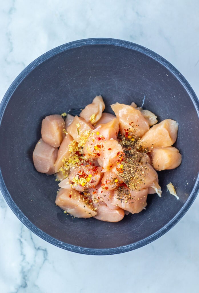 Honey Pepper Chicken Process Photo