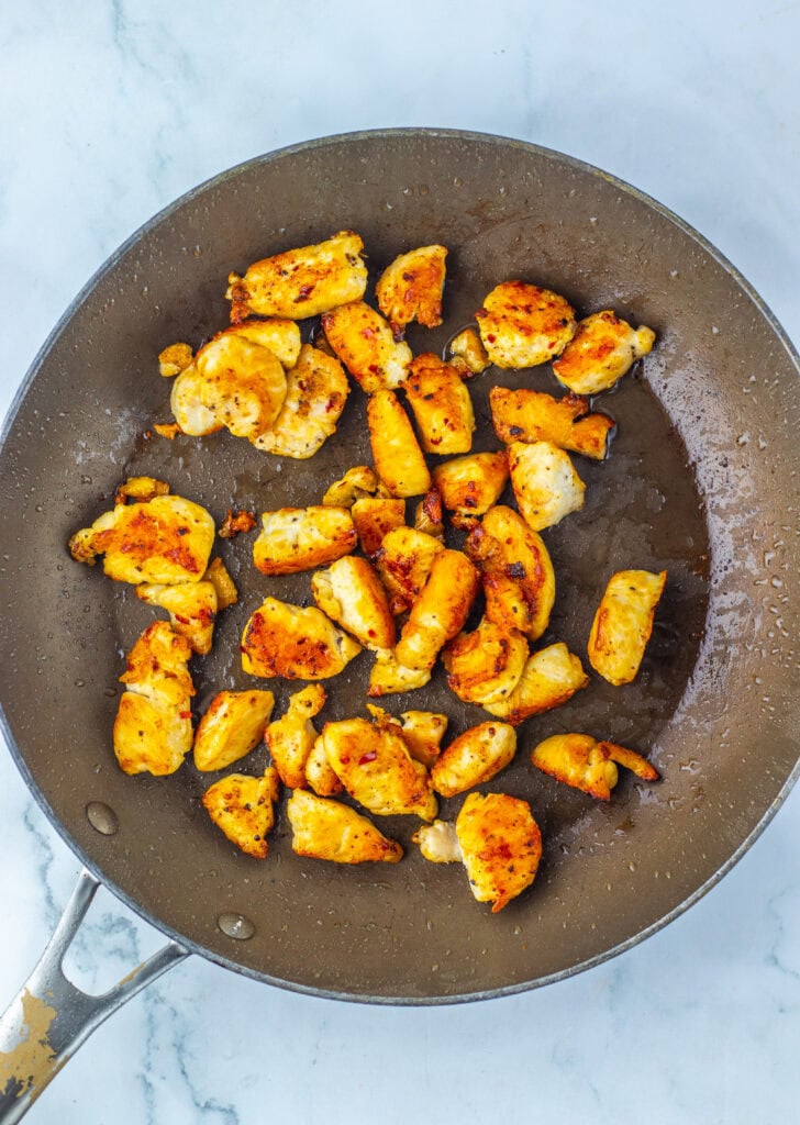 Honey Pepper Chicken Process Photo