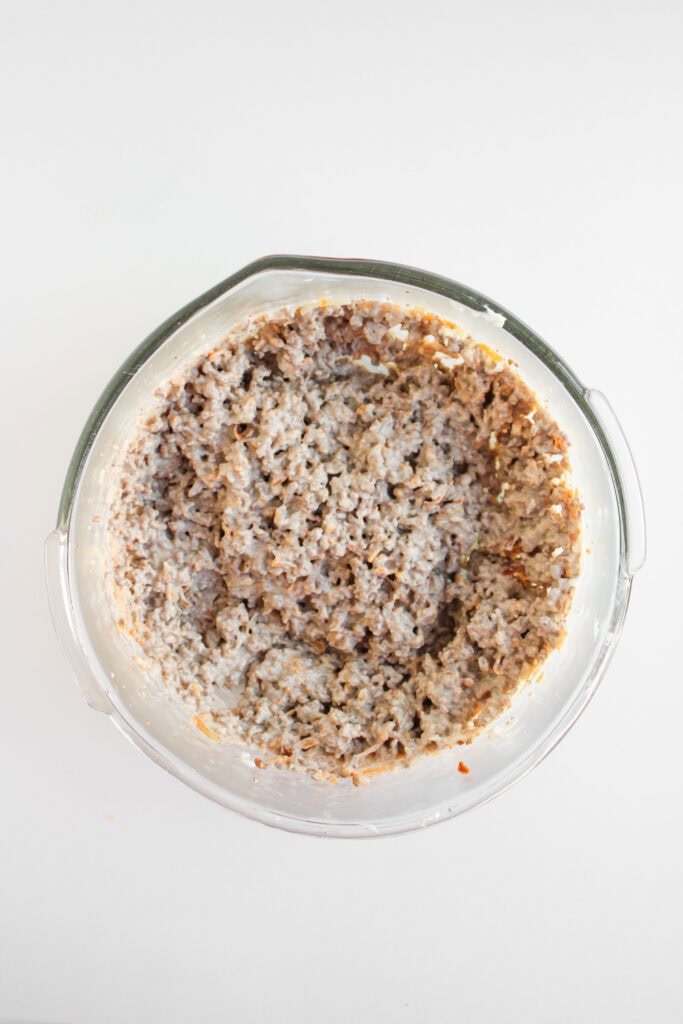 cheese burger dip process photo