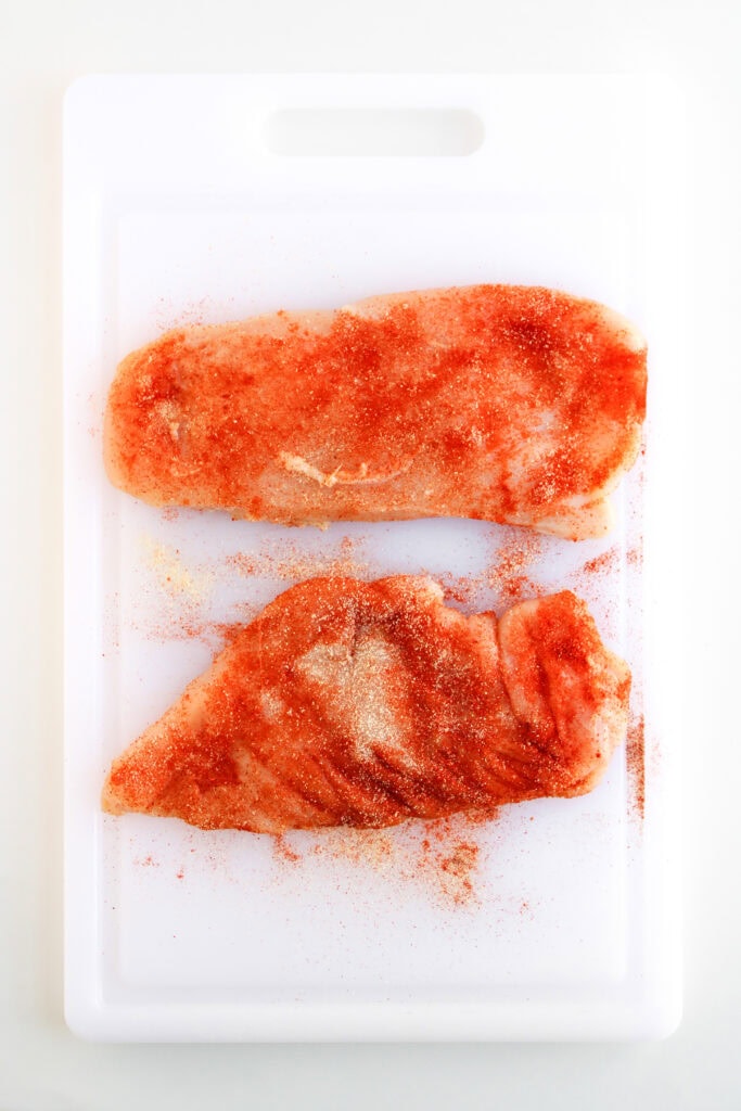 buffalo chicken tacos process photo