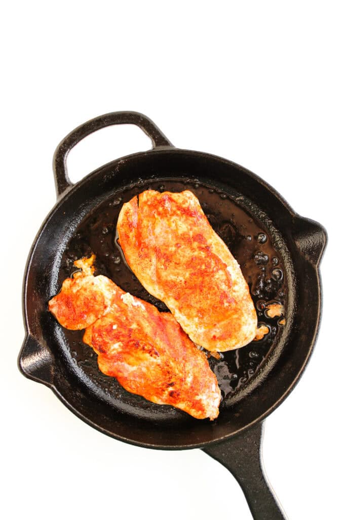 buffalo chicken tacos process photo