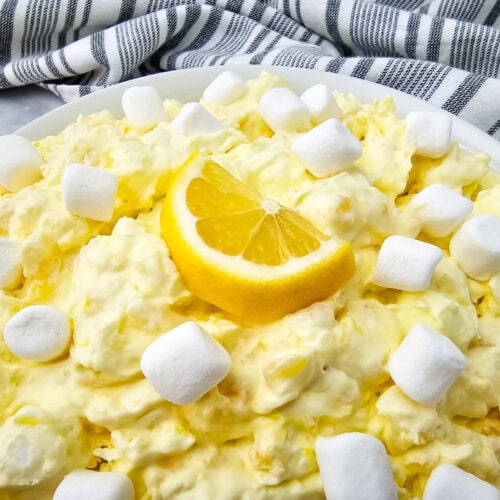 photo of the finished Lemon Fluff Salad
