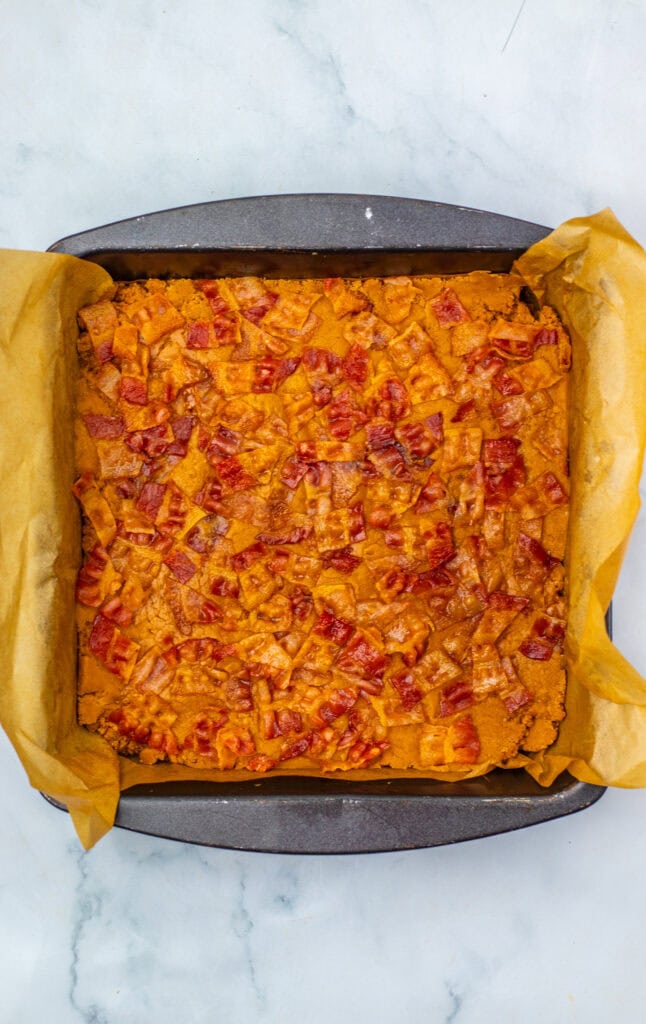 Maple Bacon Fudge Process Photo