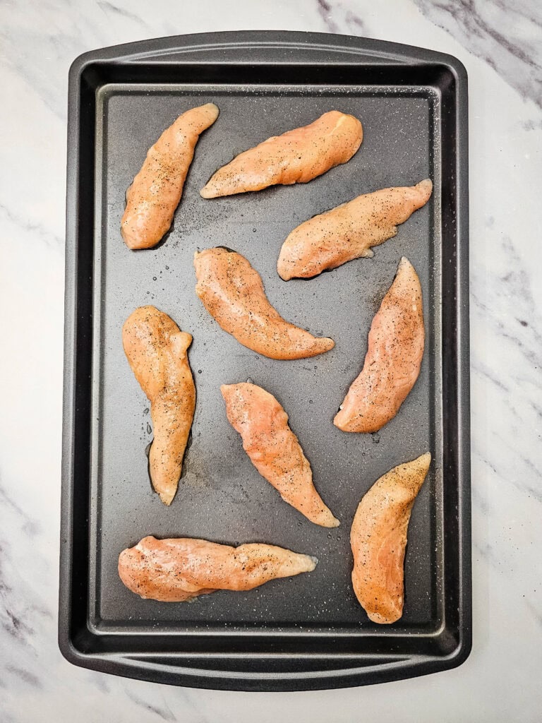Sheet Pan Lemon Chicken and Veggies Process Photo