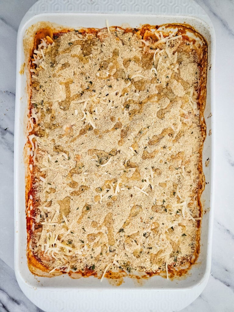 dump-and-go chicken parmesan process photo