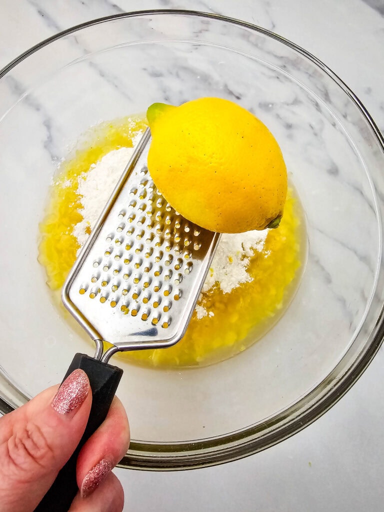 lemon fluff salad process photo