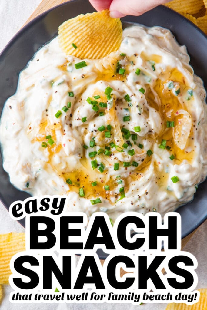 beach snacks - French Onion Dip