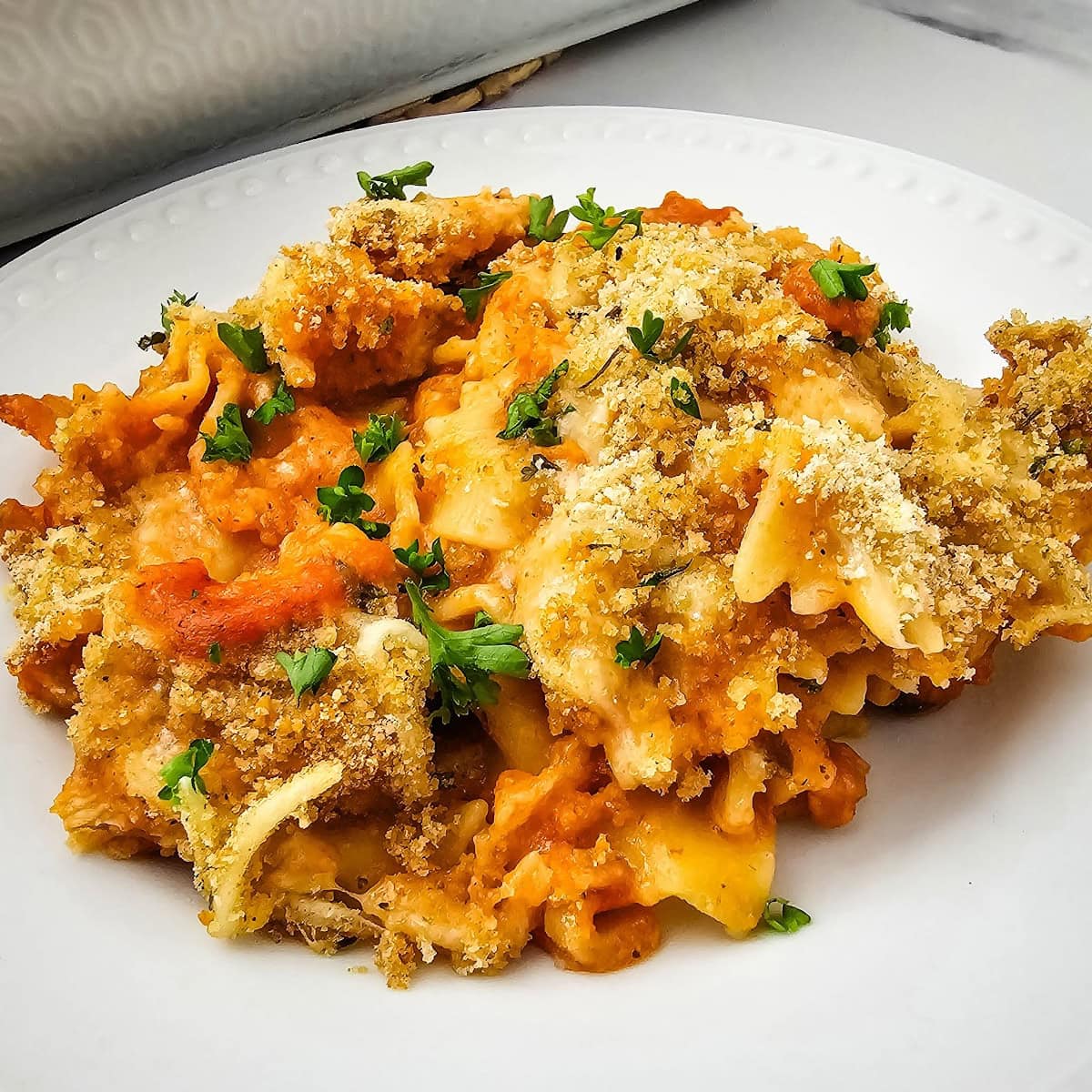 dump-and-bake chicken casserole featured image