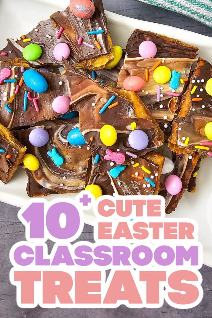 easter classroom treats - Easter Cracker Bark