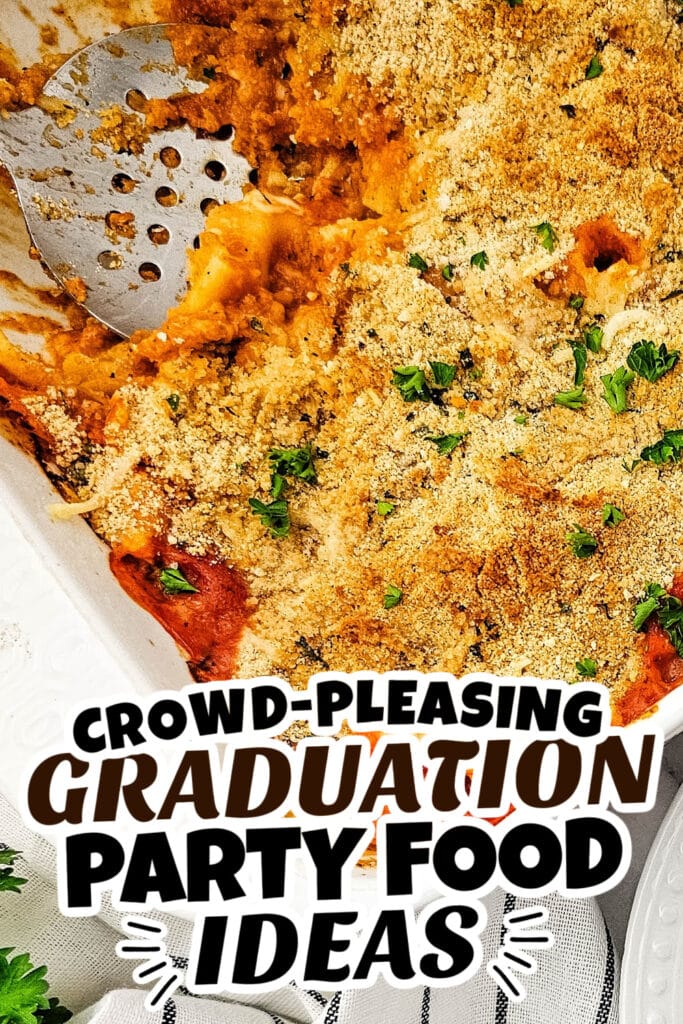 graduation party food - Dump-and-Bake Chicken Parmesan Casserole