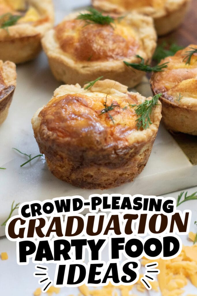 graduation party food - Salmon and Cheese Mini Quiches