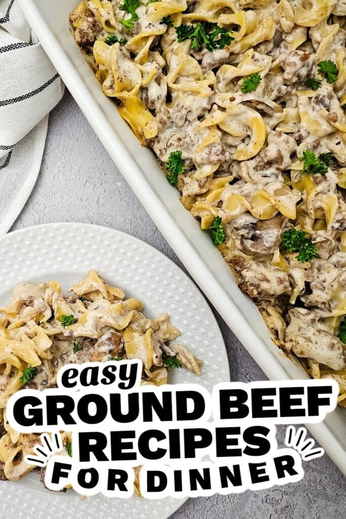 ground beef recipes - Beef Stroganoff Casserole