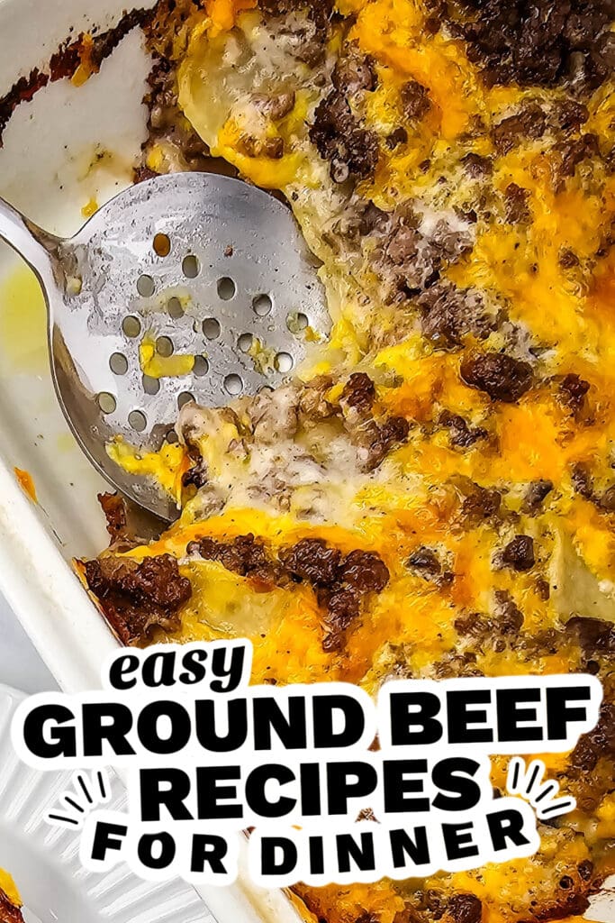 ground beef recipes - Cheesy Hamburger Potato Casserole
