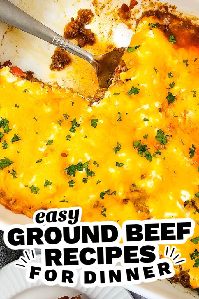 ground beef recipes - Cheesy Tex-Mex John Wayne Casserole
