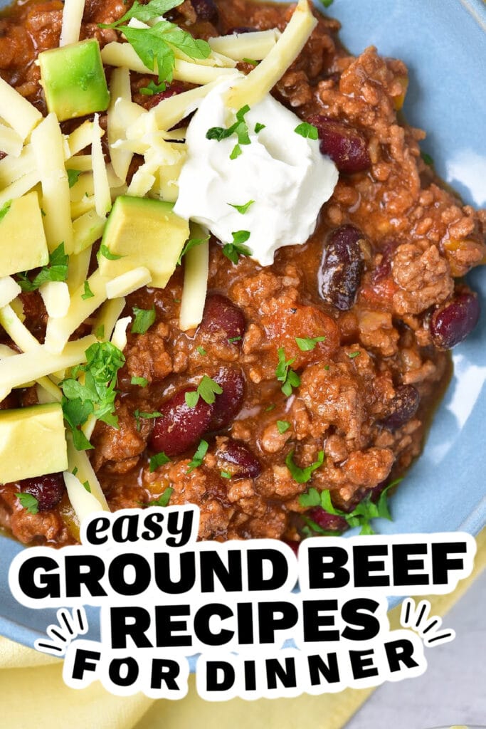 ground beef recipes - Chili Con Carne