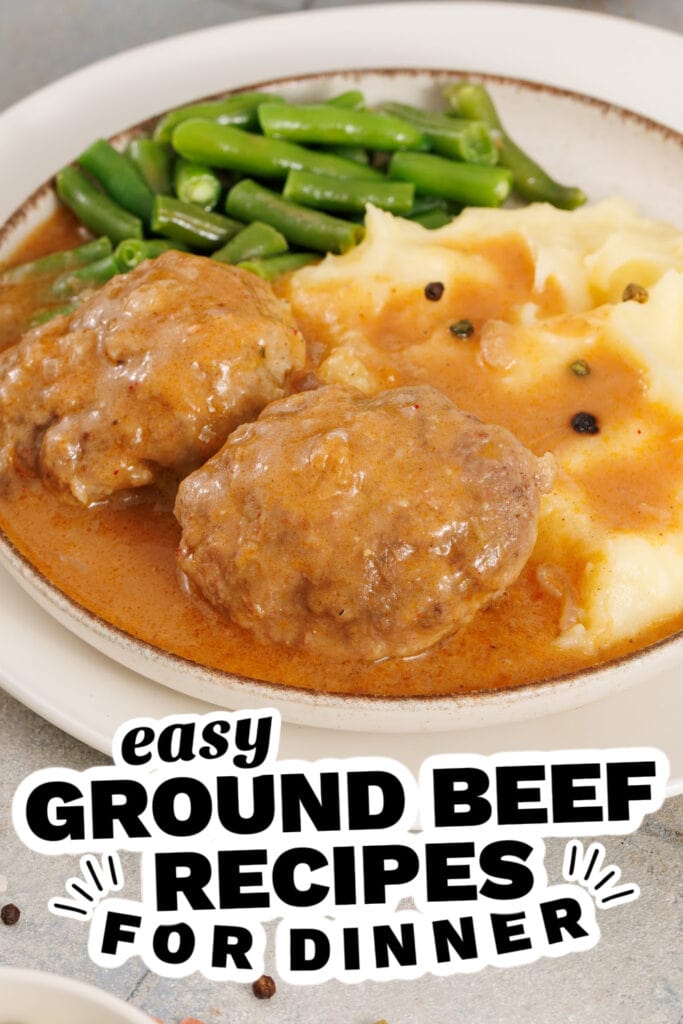 ground beef recipes - Classic Salisbury Steak