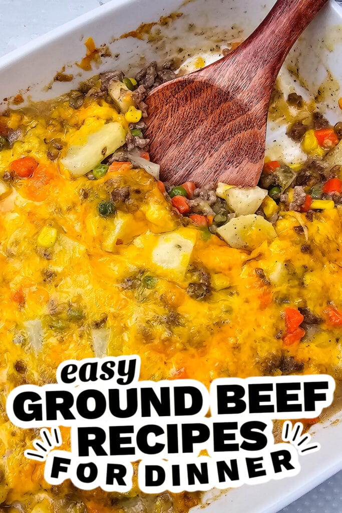 ground beef recipes - Creamy Hobo Casserole