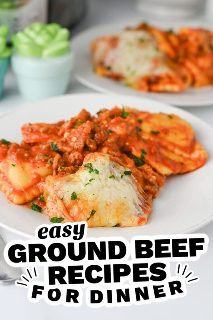 ground beef recipes - Crockpot Beef Ravioli Casserole