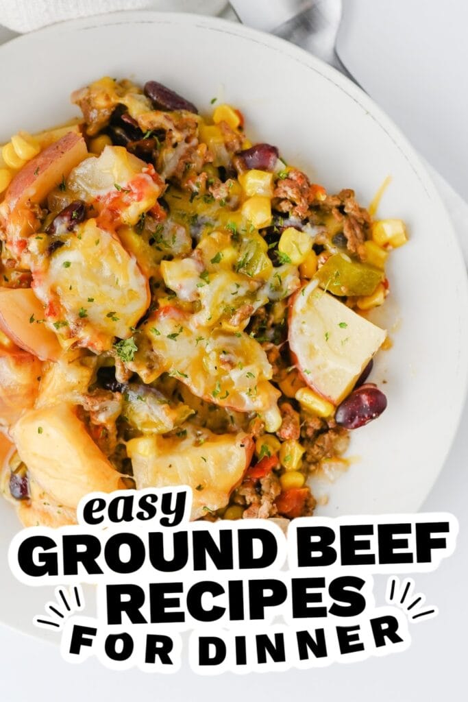 ground beef recipes - Crockpot Cowboy Casserole