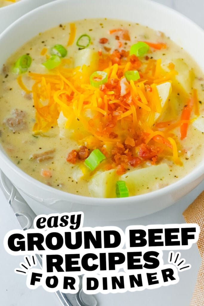 ground beef recipes - One-Pot Cheeseburger Soup