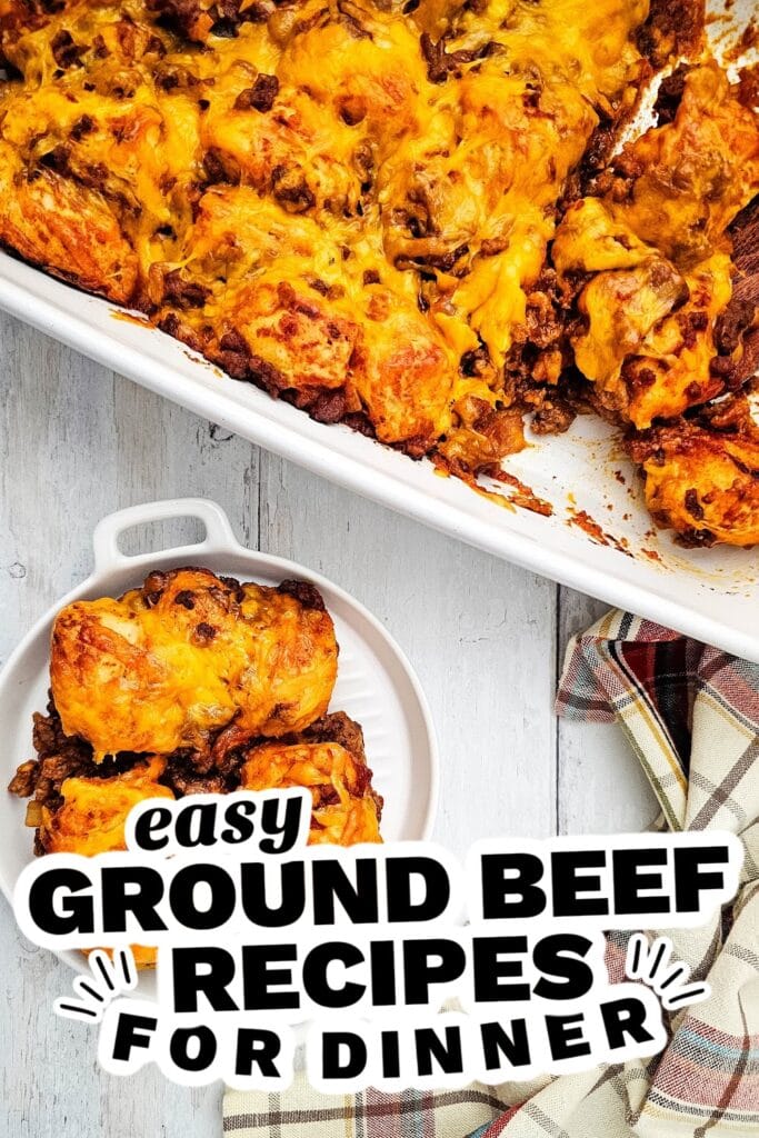 ground beef recipes - Sloppy Joe biscuit casseroles