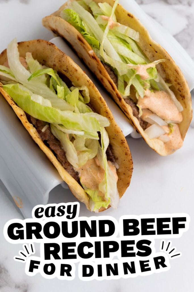 ground beef recipes - Smash Burger Tacos