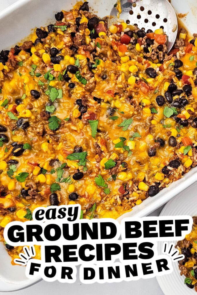 ground beef recipes - Taco Rice Casserole