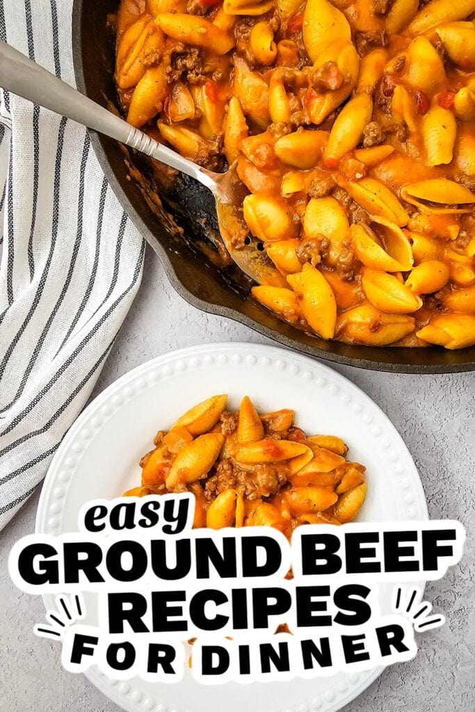 ground beef recipes - Sheet Pan cheeseburger pasta