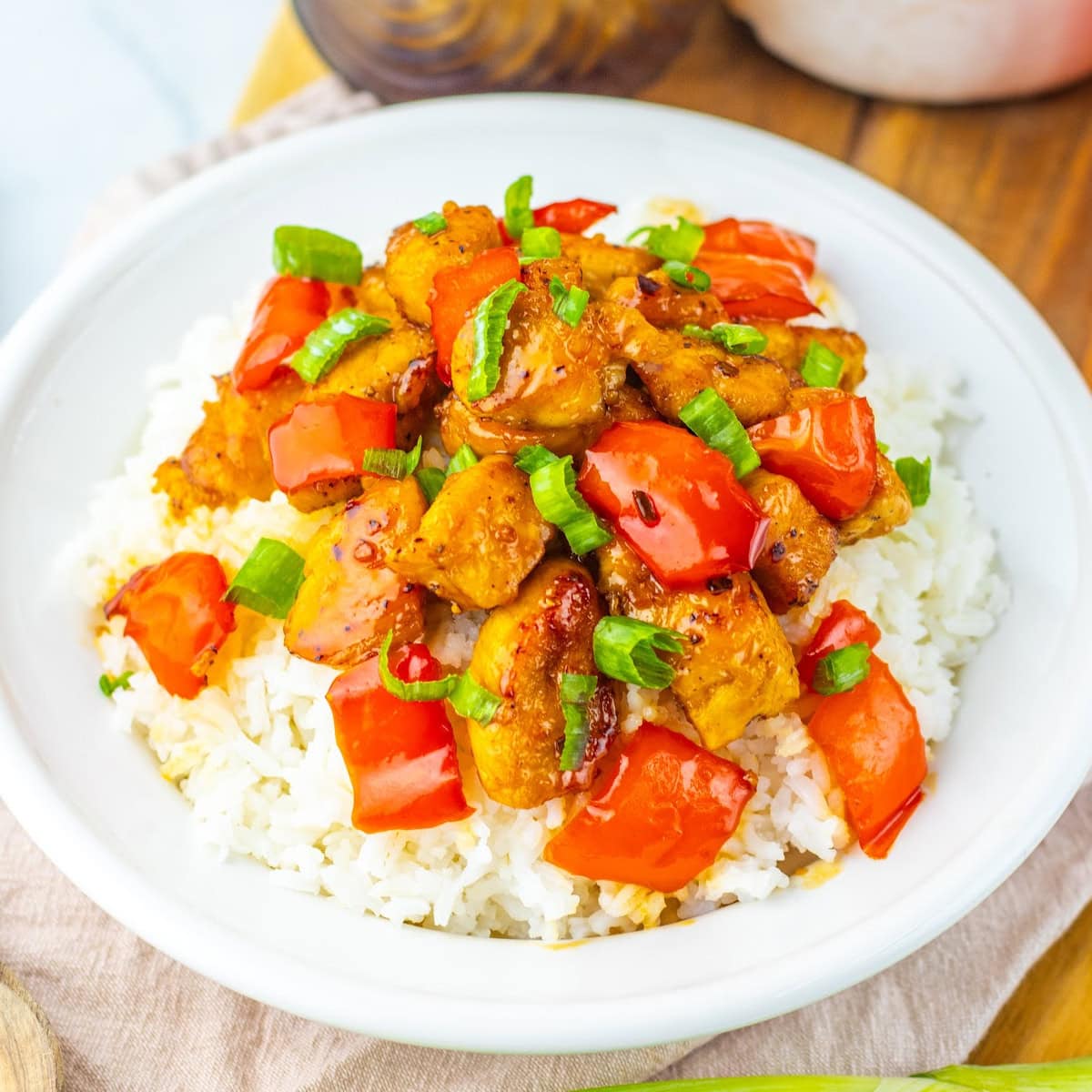 Honey Pepper Chicken with Rice