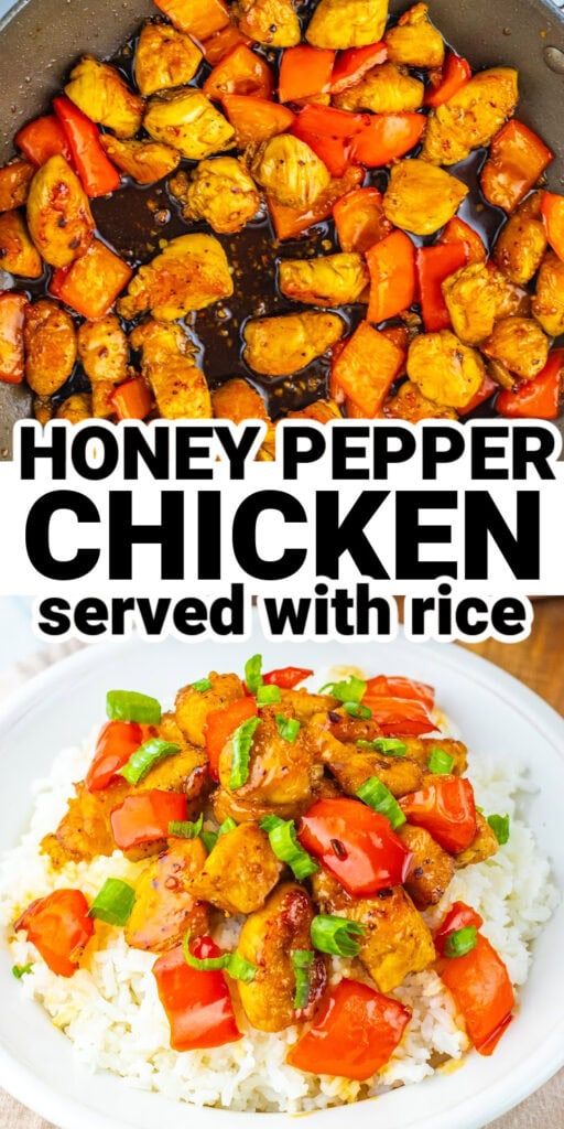 honey pepper chicken with rice - chicken dinner recipe (1)