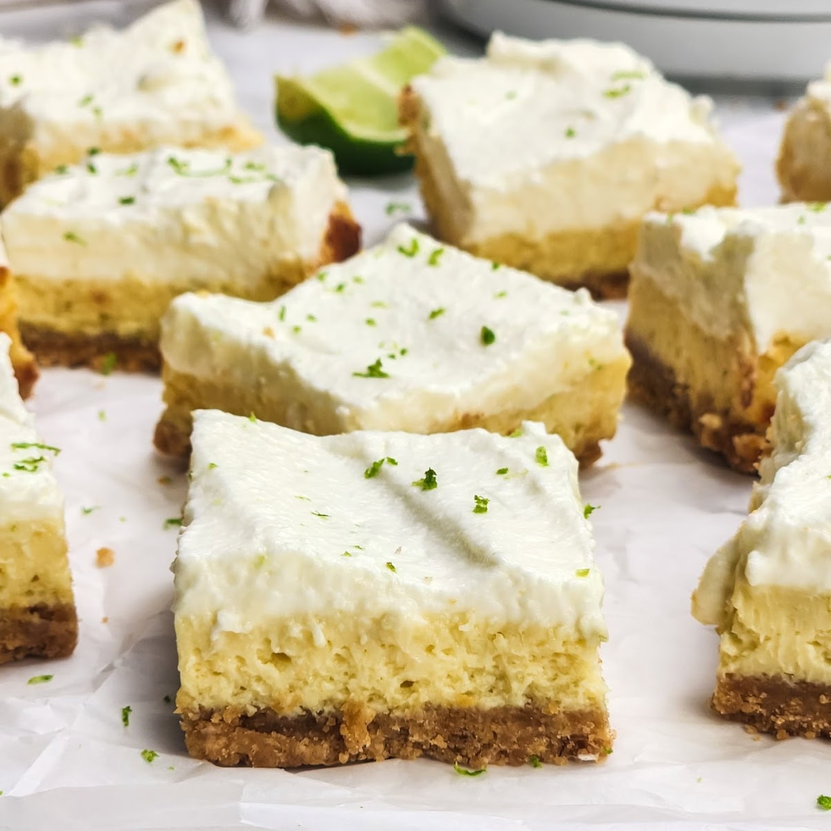 key lime pie cheesecake bars featured image