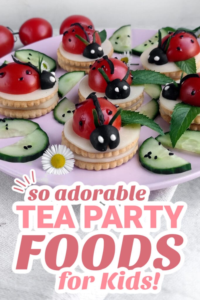 kids tea party foods - Ladybug Appetizers