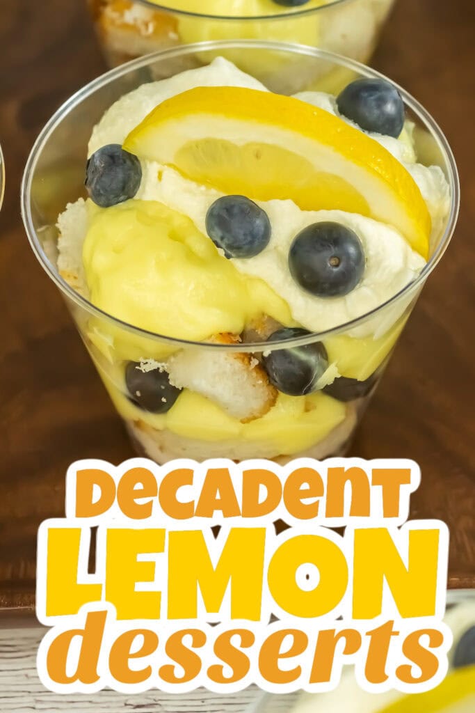 lemon desserts - Blueberry Lemon Trifles