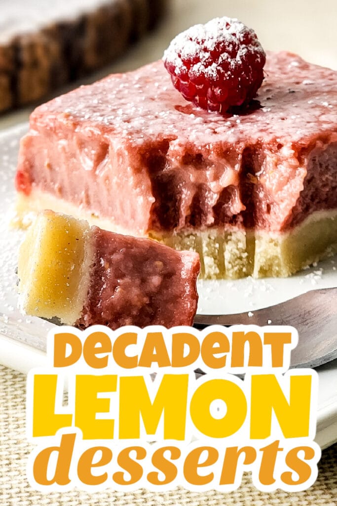 lemon desserts - Fresh Raspberry Lemon Bars