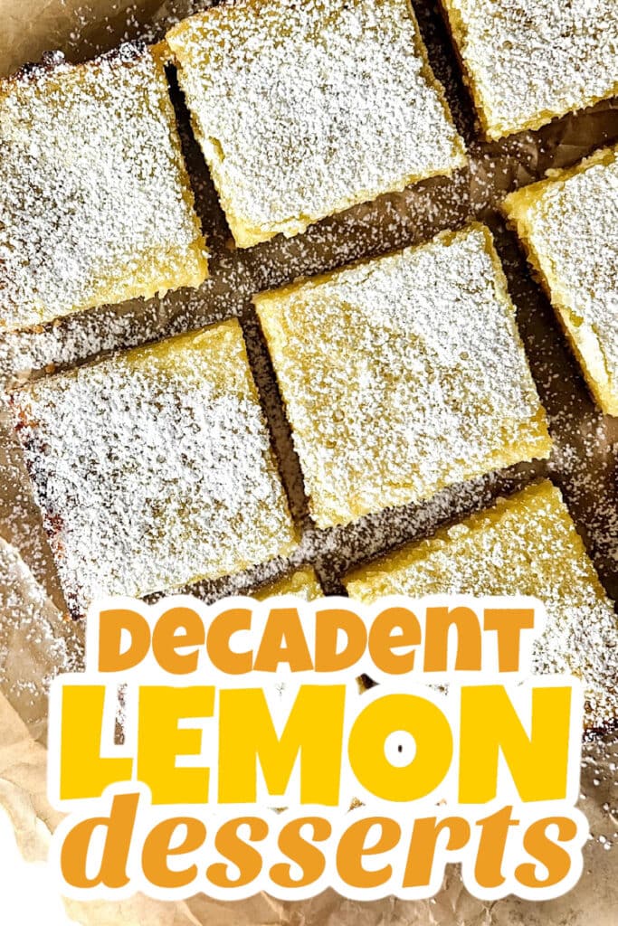 lemon desserts - Simple Lemon Bars