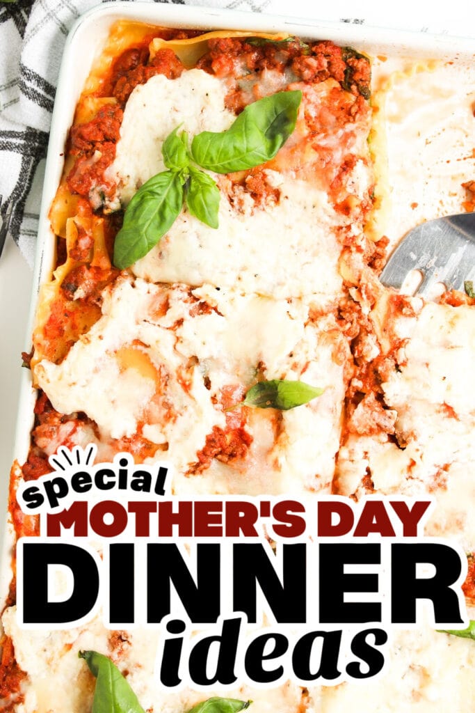 mother's day dinner ideas - Sheet Pan Cheesy Lasagna