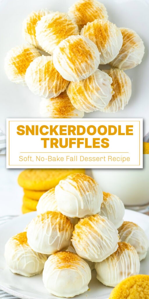 snickerdoodle truffles